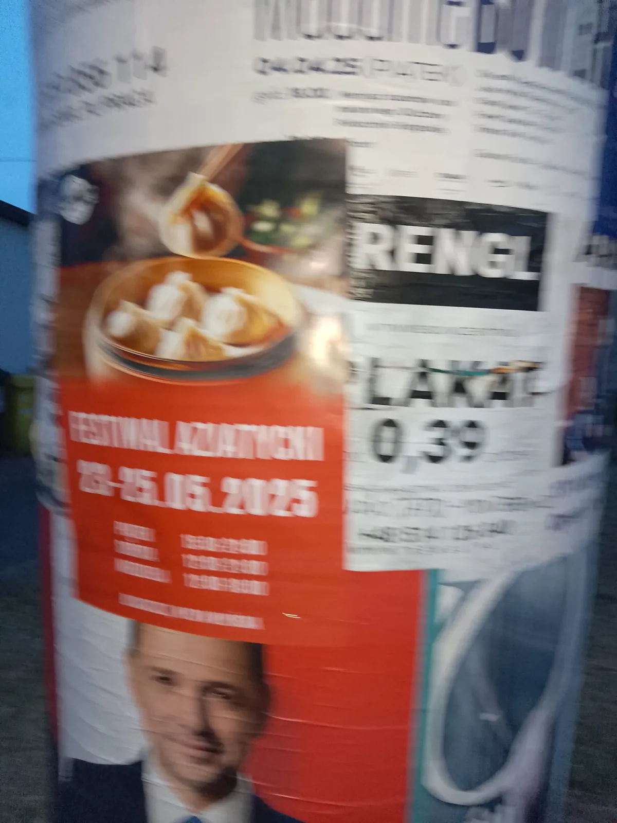 Plakatowanie Bydgoszcz - realizacja: Festiwal Azjatycki.2025