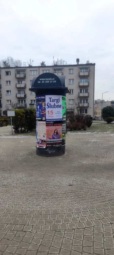 Orkiestra Księżniczek - Koncert Wiedeński - plakat na słupie ogłoszeniowym w Bytomiu