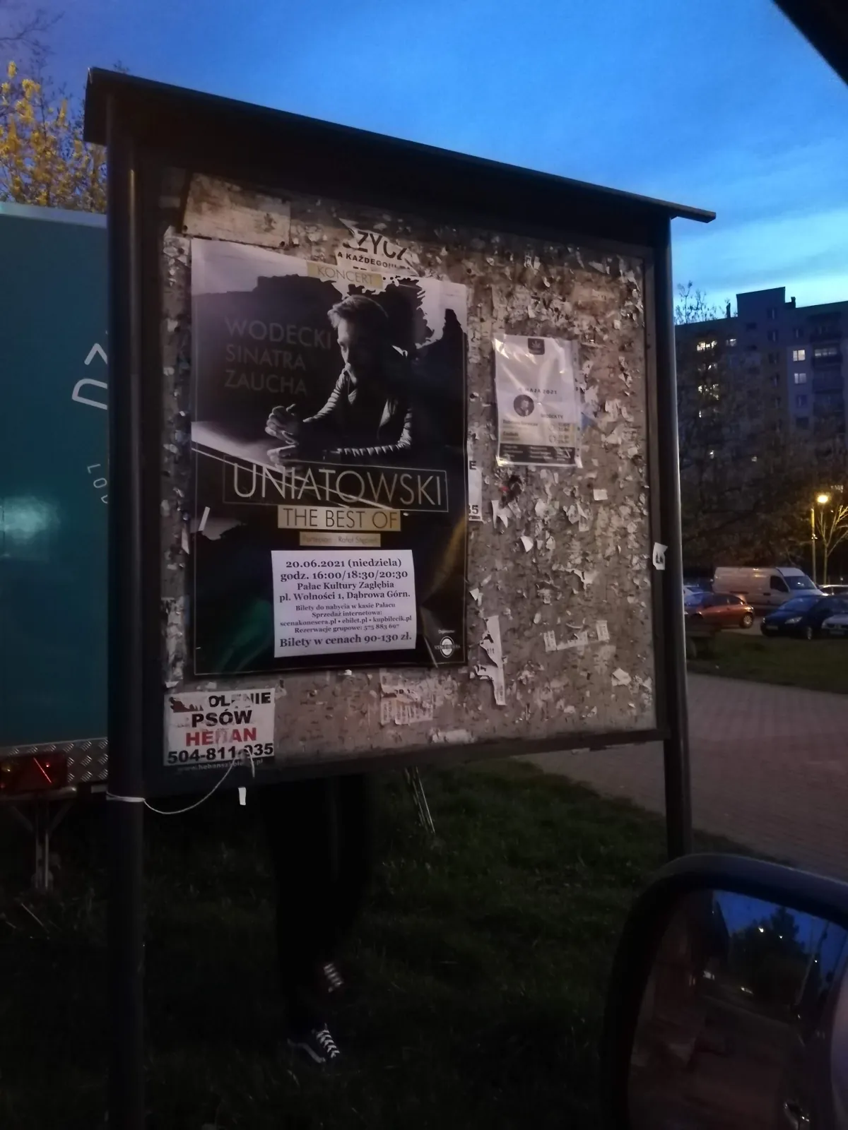 Plakatowanie Dąbrowa Górnicza - realizacja: Koncert Sławek Uniatowski 'The Best Of'