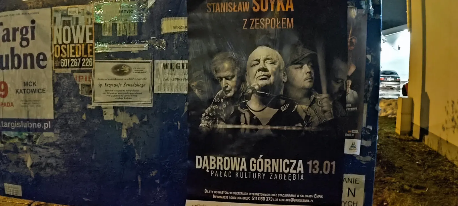 Plakatowanie Dąbrowa Górnicza - realizacja: Koncert Stanisław Soyka