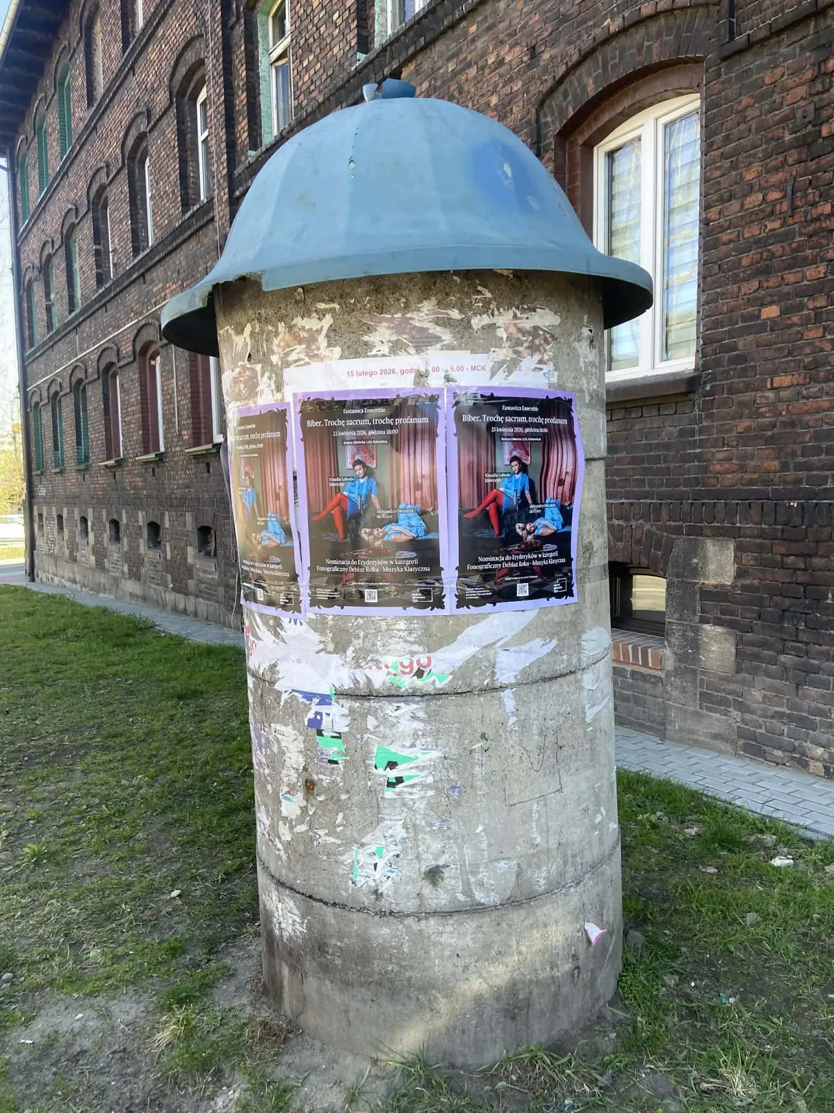 Plakatowanie Gliwice - realizacja: spektakl teatralny 'Biber'