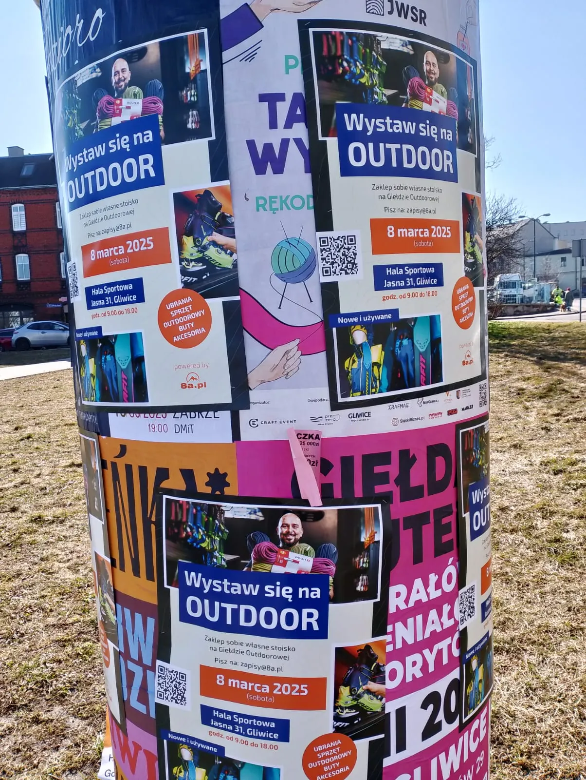Plakatowanie Gliwice - realizacja: Targi 'Wystaw się na OUTDOOR'