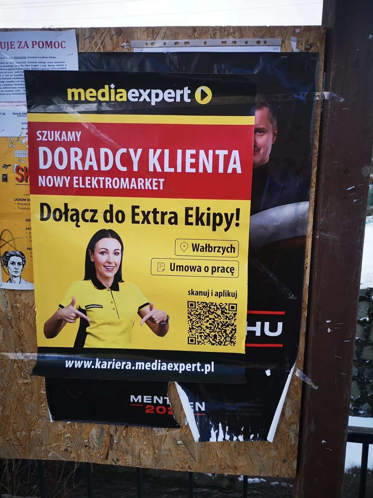 Plakatowanie Janki - realizacja: Media Expert - rekrutacja