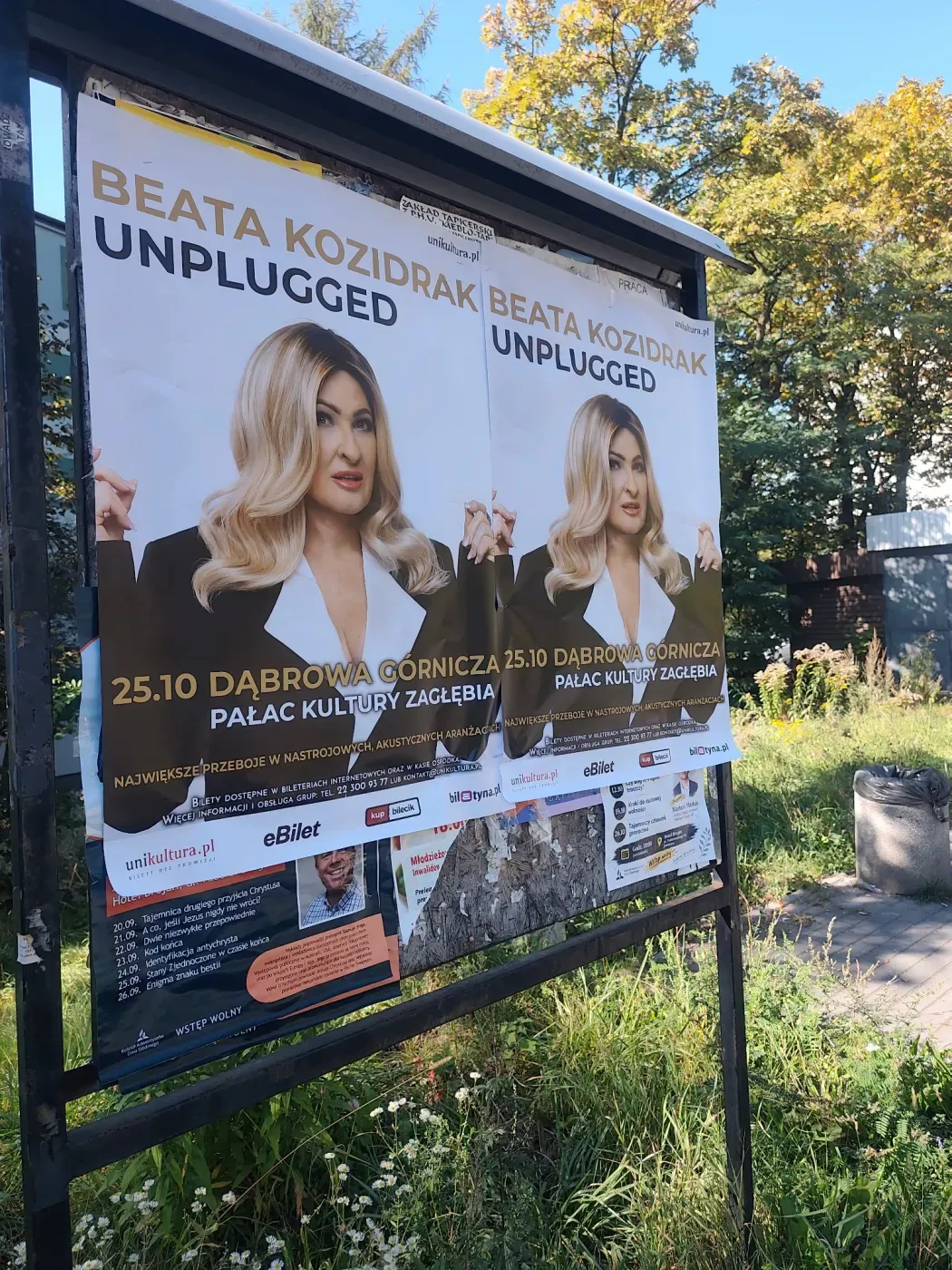 Beata Kozidrak Unplugged - plakatowanie w Jaworznie