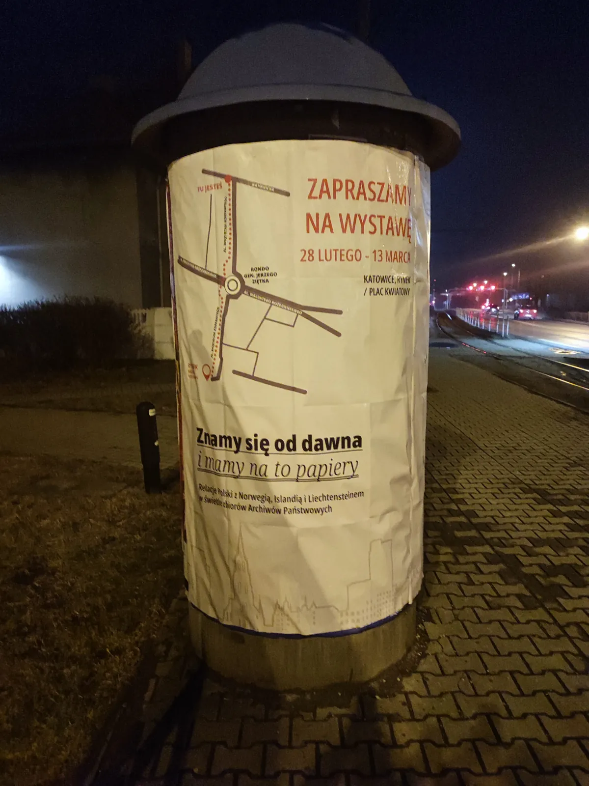 Plakatowanie Katowice - realizacja: wystawa 