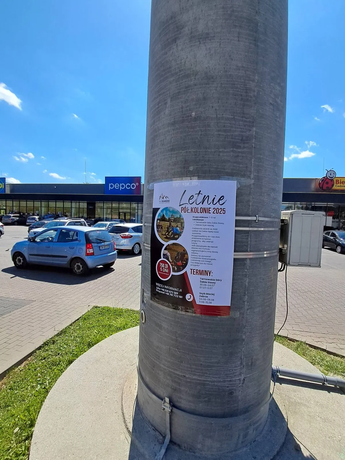 Dzień Pamięci Żołnierzy Wyklętych - plakat na słupie ogłoszeniowym w Katowicach