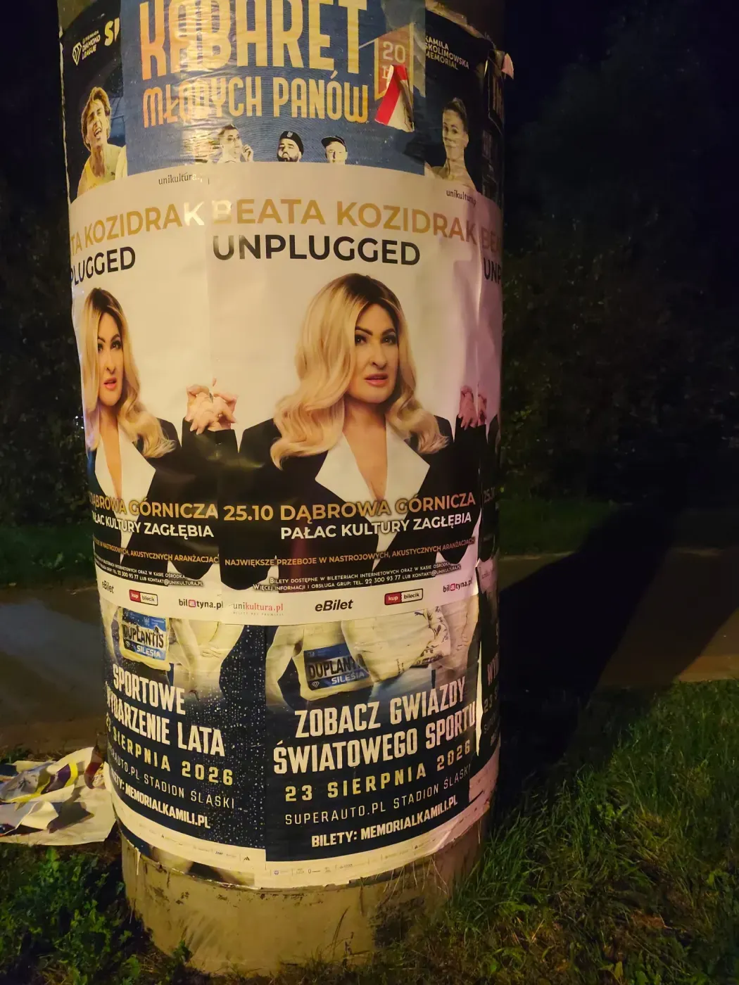 Beata Kozidrak Unplugged - plakatowanie Mysłowic