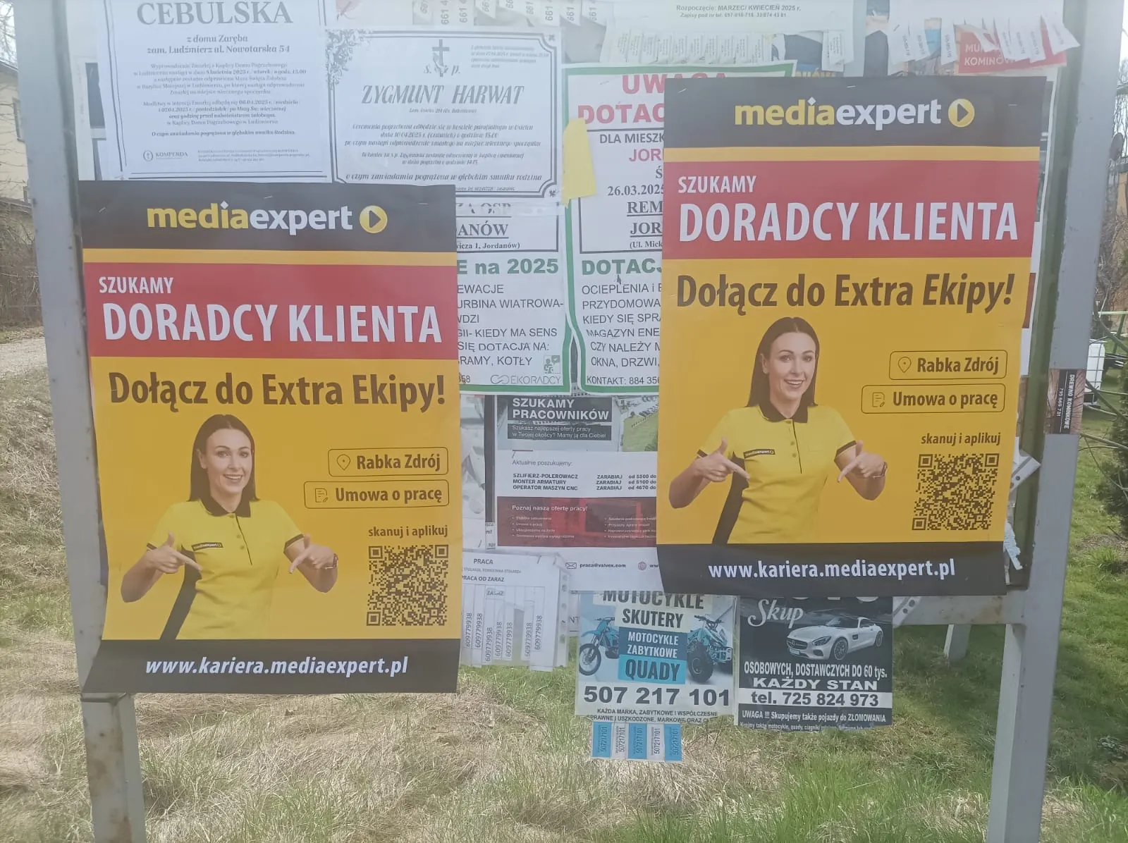Plakatowanie Pszczyna - realizacja: Media Expert - rekrutacja Doradcy Klienta