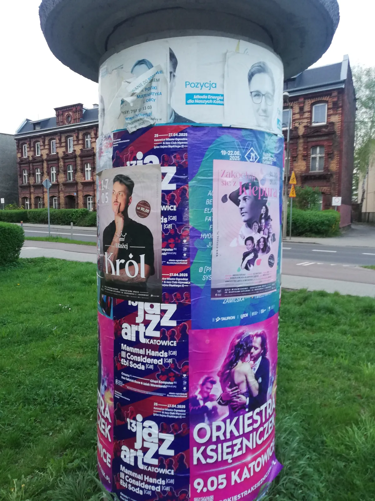 Plakatowanie Sosnowiec - realizacja: Festiwal JazzArt Katowice