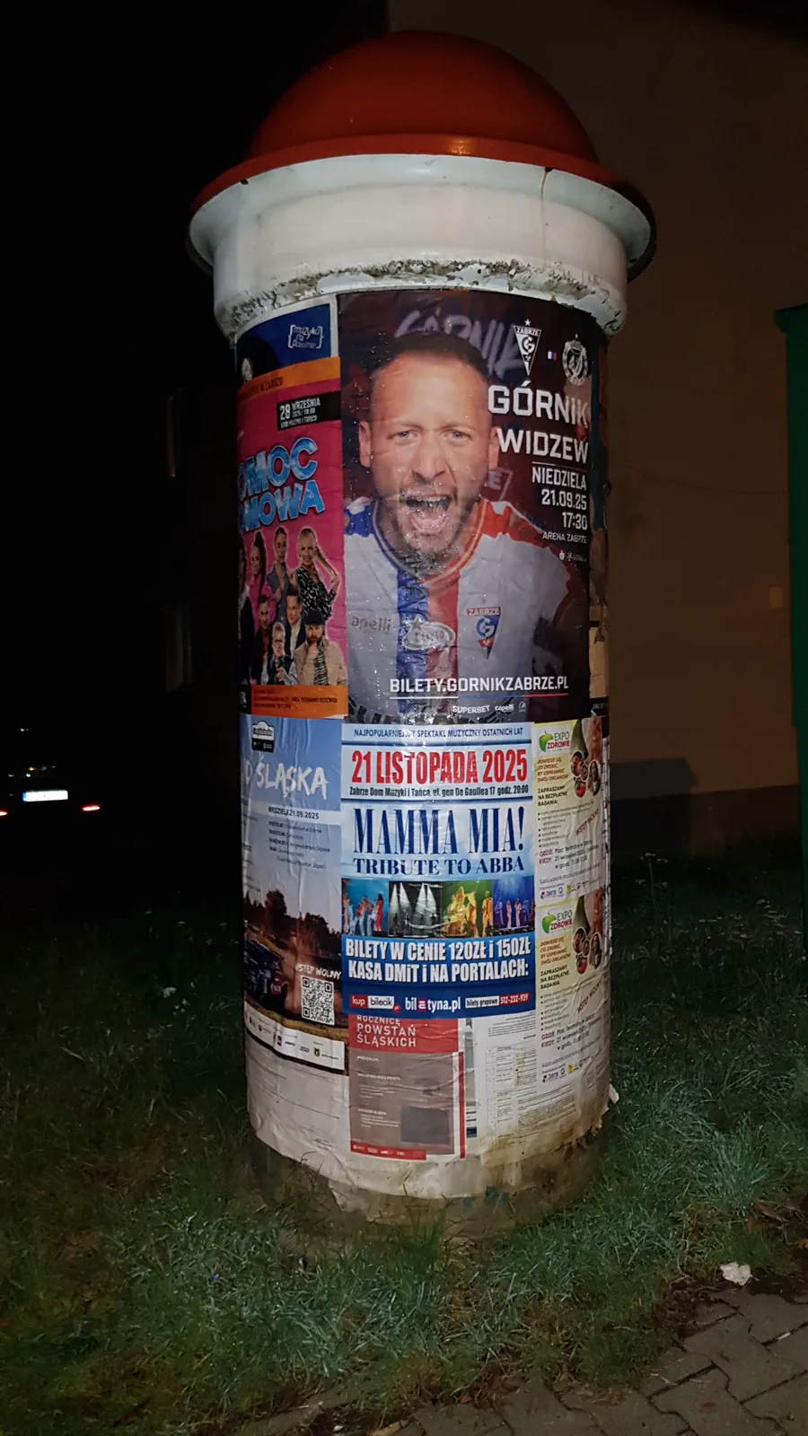 Plakatowanie Zabrze - realizacja: Mecz Górnik Zabrze vs Widzew